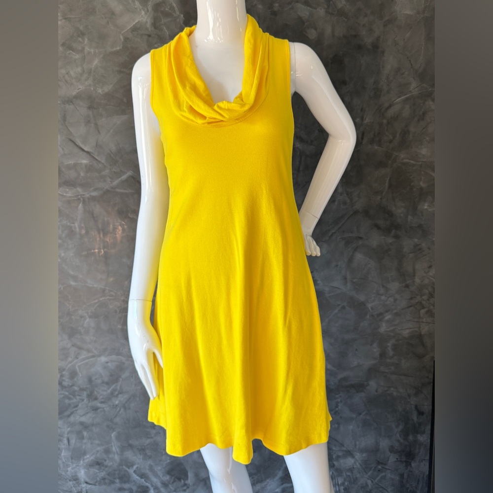 Three Dots Yellow Mini Dress